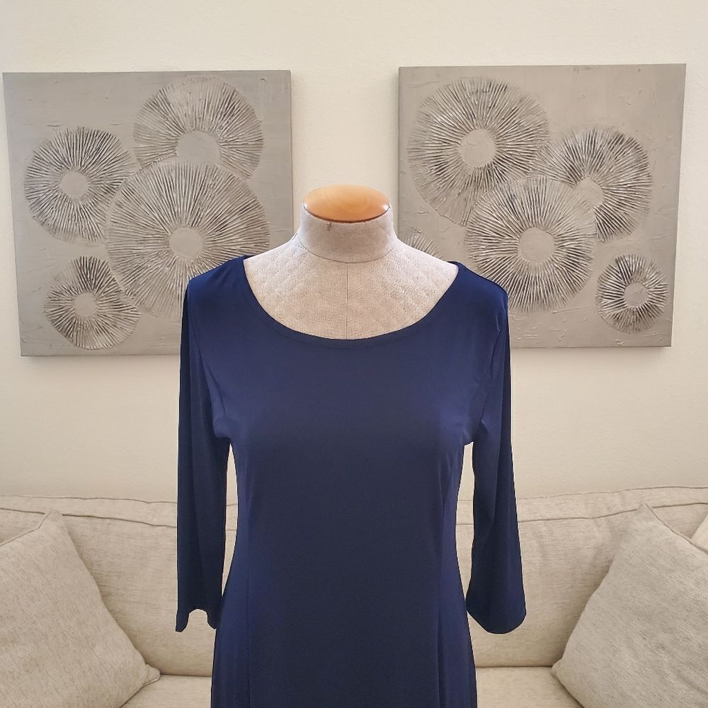 Lily Three-Quarter Sleeve Midi Dress sz Med - Picture 3 of 12